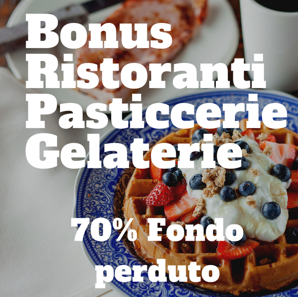 Bonus Pasticcerie / Gelaterie / Ristoranti 2022 - ROBOcream